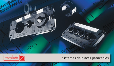 Sistemas de placas pasacables