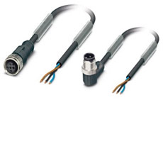 Cordones conectores de 3 polos Sensor/Actuador